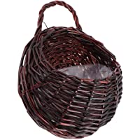 GARNECK Cesta Colgante Tejida Cesta de Almacenamiento Colgante de Mimbre Maceta Macetas Plantas Colgantes para El Hogar…